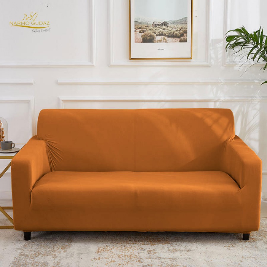 Mustard Jersey Fitted Sofa Cover Set | Comfortable Couch Cover | 3 Seater | 2 Seater | 1 Seater | 5,6 & 7 Seater Sets | Narmo Gudaz	